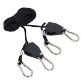 2PCS 1/8in Grow Light Rope Hanger Adjustable Heavy Duty Rope Clip Hanger High Strength Rope Hanger - Close-Up Angle