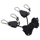 2PCS 1/8in Grow Light Rope Hanger Adjustable Heavy Duty Rope Clip Hanger High Strength Rope Hanger