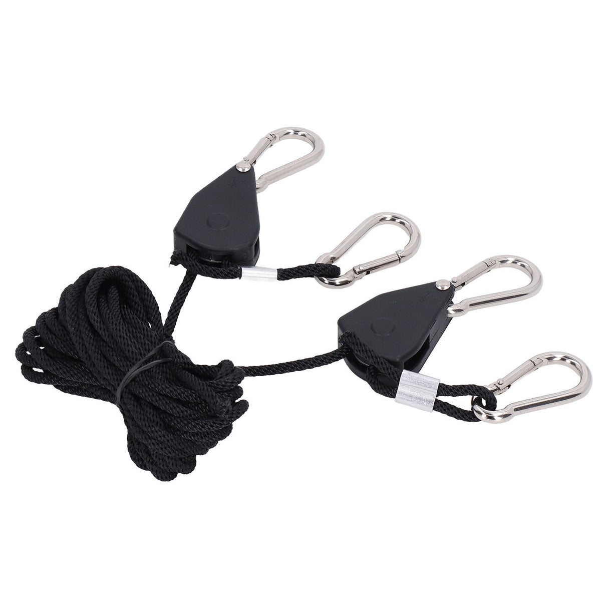 2PCS 1/8in Grow Light Rope Hanger Adjustable Heavy Duty Rope Clip Hanger High Strength Rope Hanger