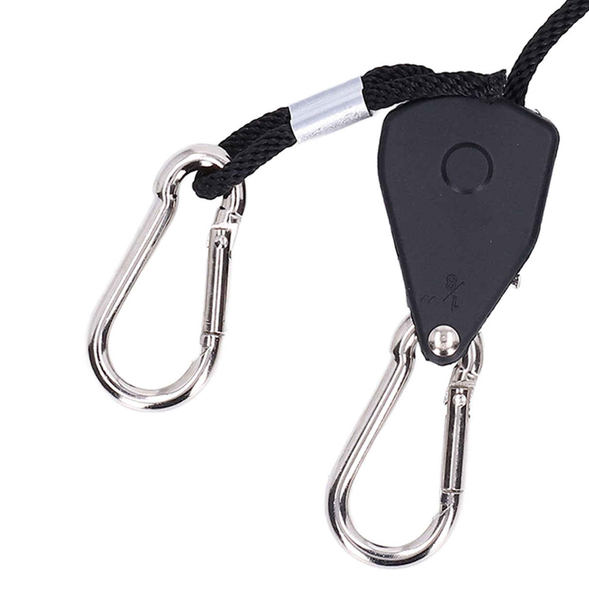 2PCS 1/8in Grow Light Rope Hanger Adjustable Heavy Duty Rope Clip Hanger High Strength Rope Hanger