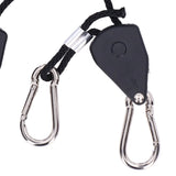 2PCS 1/8in Grow Light Rope Hanger Adjustable Heavy Duty Rope Clip Hanger High Strength Rope Hanger