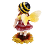 Garden Resin Ornament Cartoon Bee Waterproof Pastoral Style Outdoor Statue for Courtyard Indoor