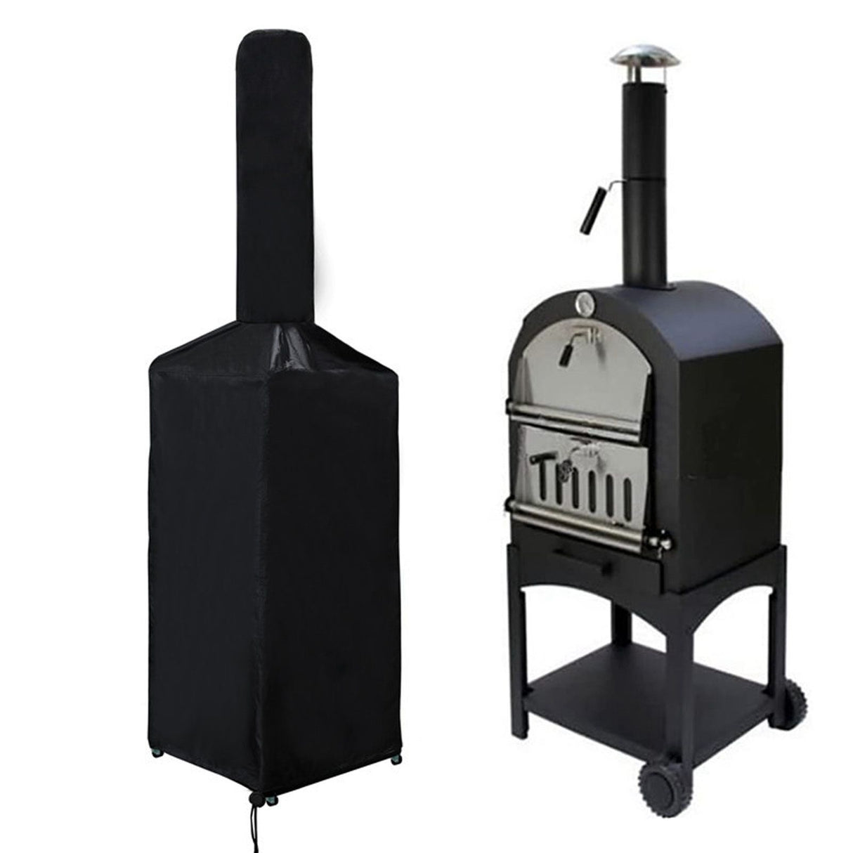 Pizza Oven Cover Outdoor Waterproof Oven Pizza Dust Cover Protective Cover for Courtyard Household65x45x107x165 cm / 25.6x17.7x42.1x65 in