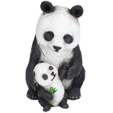 Simulation Panda Ornaments Synthetic Resin Bear Ornaments for Garden Lawn Desk Decoration
