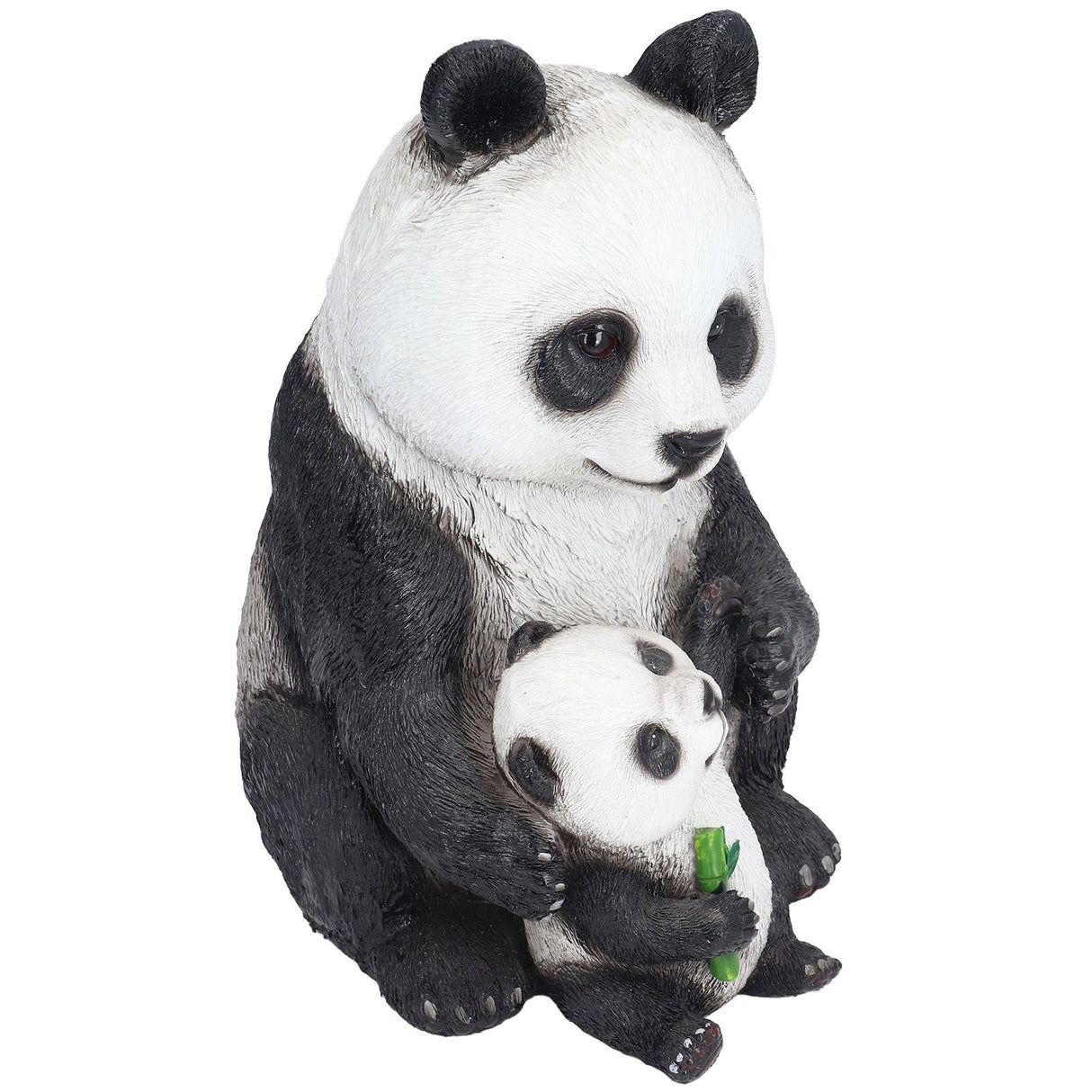 Simulation Panda Ornaments Synthetic Resin Bear Ornaments for Garden Lawn Desk Decoration