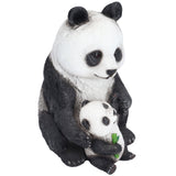 Simulation Panda Ornaments Synthetic Resin Bear Ornaments for Garden Lawn Desk Decoration