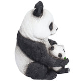 Simulation Panda Ornaments Synthetic Resin Bear Ornaments for Garden Lawn Desk Decoration - Rear View
