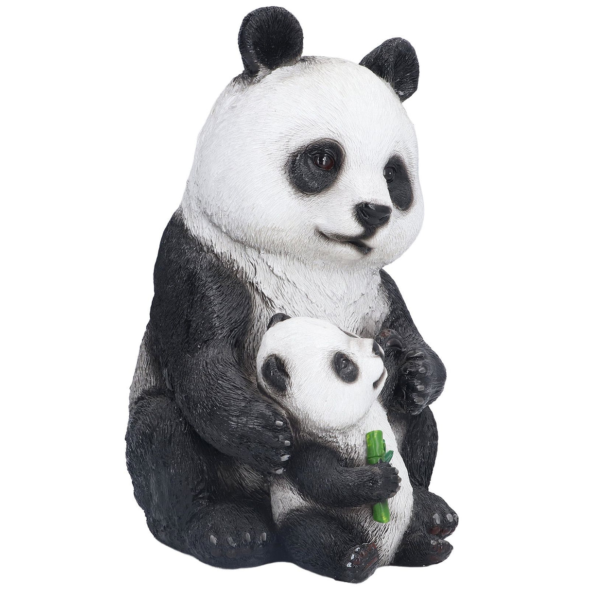 Simulation Panda Ornaments Synthetic Resin Bear Ornaments for Garden Lawn Desk Decoration