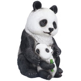 Simulation Panda Ornaments Synthetic Resin Bear Ornaments for Garden Lawn Desk Decoration