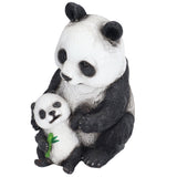 Simulation Panda Ornaments Synthetic Resin Bear Ornaments for Garden Lawn Desk Decoration