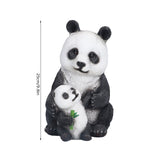 Simulation Panda Ornaments Synthetic Resin Bear Ornaments for Garden Lawn Desk Decoration - Extra Image
