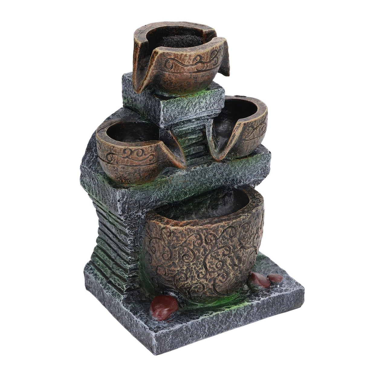 Indoor Fountain Three Layer Design USB Power Elegant Style Fashionable Decorative Home Ornaments for Office 5V