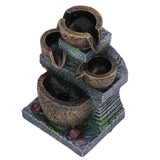 Indoor Fountain Three Layer Design USB Power Elegant Style Fashionable Decorative Home Ornaments for Office 5V