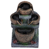 Indoor Fountain Three Layer Design USB Power Elegant Style Fashionable Decorative Home Ornaments for Office 5V - Rear View