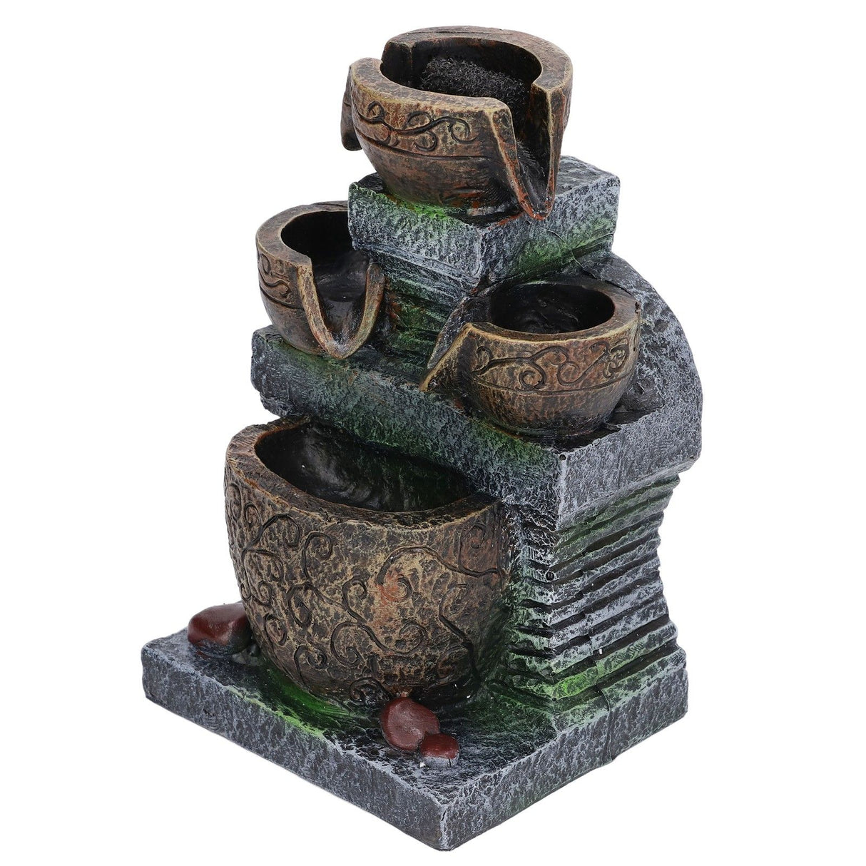 Indoor Fountain Three Layer Design USB Power Elegant Style Fashionable Decorative Home Ornaments for Office 5V