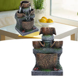Indoor Fountain Three Layer Design USB Power Elegant Style Fashionable Decorative Home Ornaments for Office 5V - Extra Image