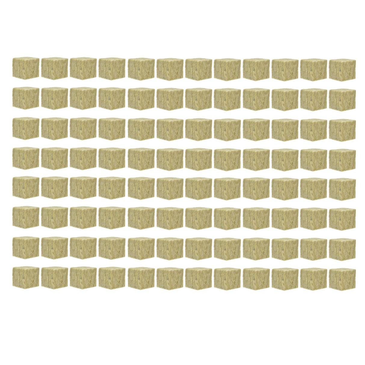96PCS Plant Seedling Block Stonewool Grow Block Starter Plugs Garden Seedling Block for Agricultural