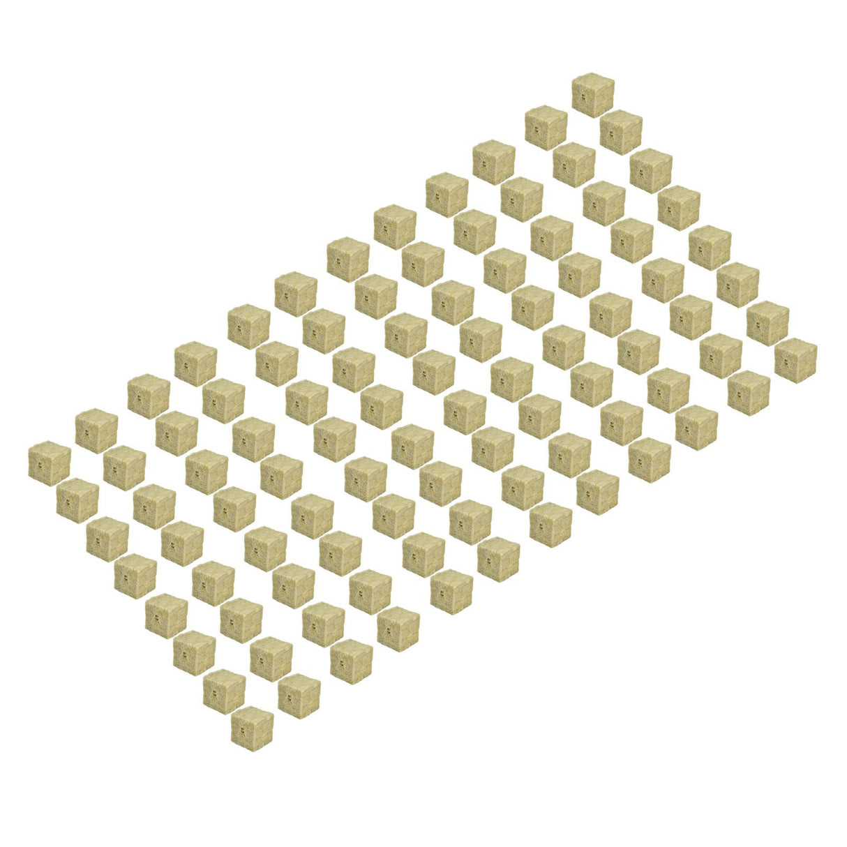 96PCS Plant Seedling Block Stonewool Grow Block Starter Plugs Garden Seedling Block for Agricultural