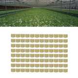 96PCS Plant Seedling Block Stonewool Grow Block Starter Plugs Garden Seedling Block for Agricultural