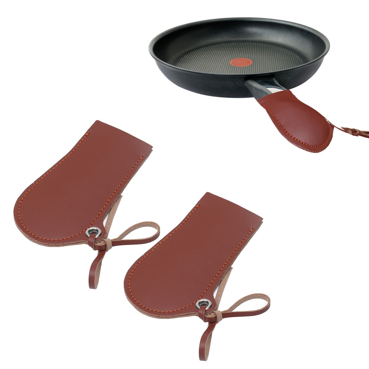 2PCS Cast Iron Handle Cover Suspension Design Retro Fashion Fine Workmanship Hot Handle HolderType A