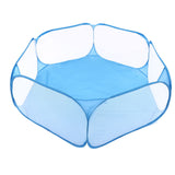 Pet Cage Tent Transparent Breathable Portable Small Animal Playpen for Hamsters Guinea Pigs - Side View