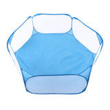 Pet Cage Tent Transparent Breathable Portable Small Animal Playpen for Hamsters Guinea Pigs - Top-Down View