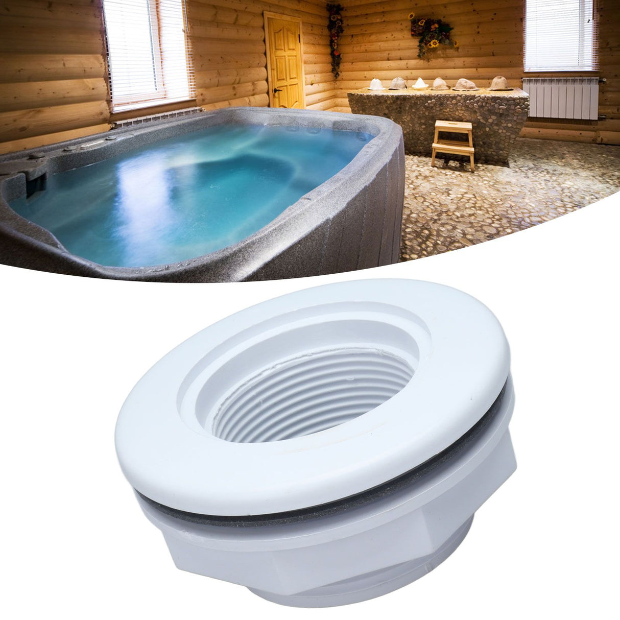 G1‑1/2 In Ground Pool Return Inlet Mount Opening Hydrostream Return Jet Fitting for Swimming Pool Hot Spring