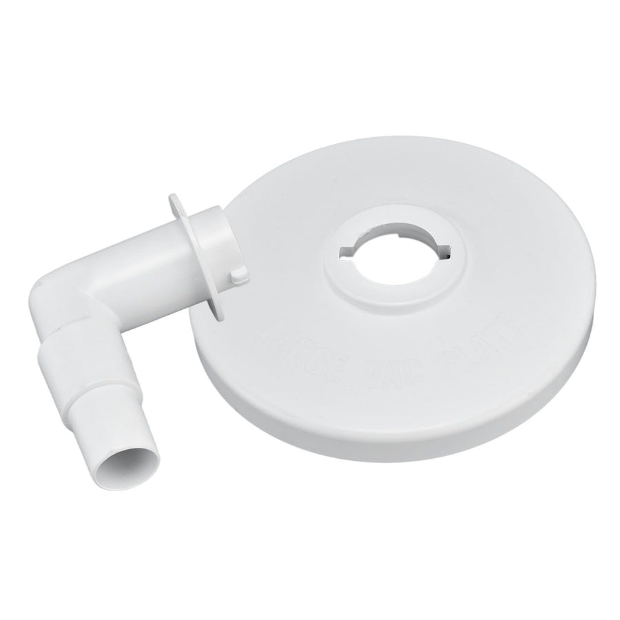 Skimmer Vacuum Plate with 90 ° Elbow Plastic Pool Vacuum Plate Replacement for Hayward