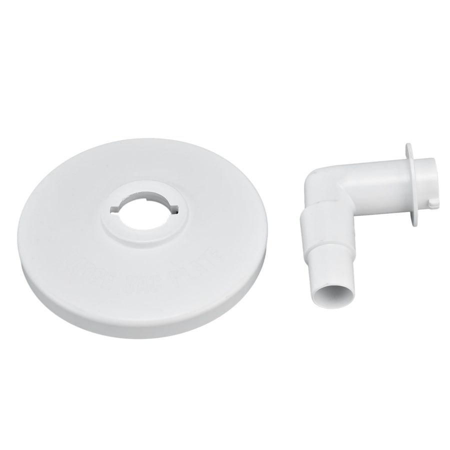 Skimmer Vacuum Plate with 90 ° Elbow Plastic Pool Vacuum Plate Replacement for Hayward
