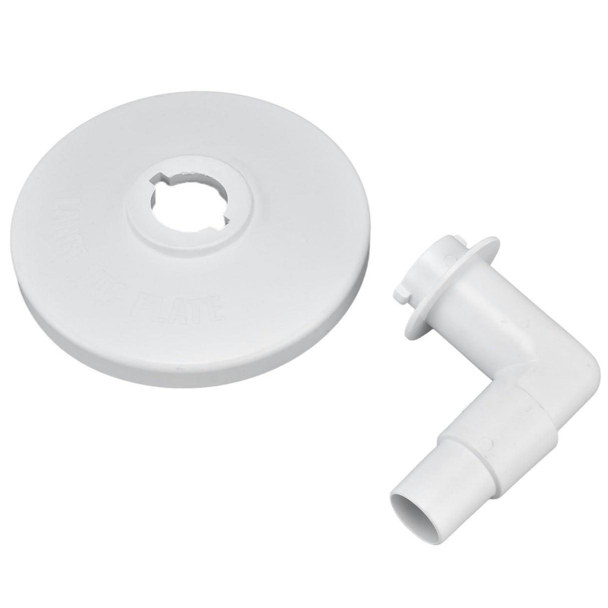 Skimmer Vacuum Plate with 90 ° Elbow Plastic Pool Vacuum Plate Replacement for Hayward