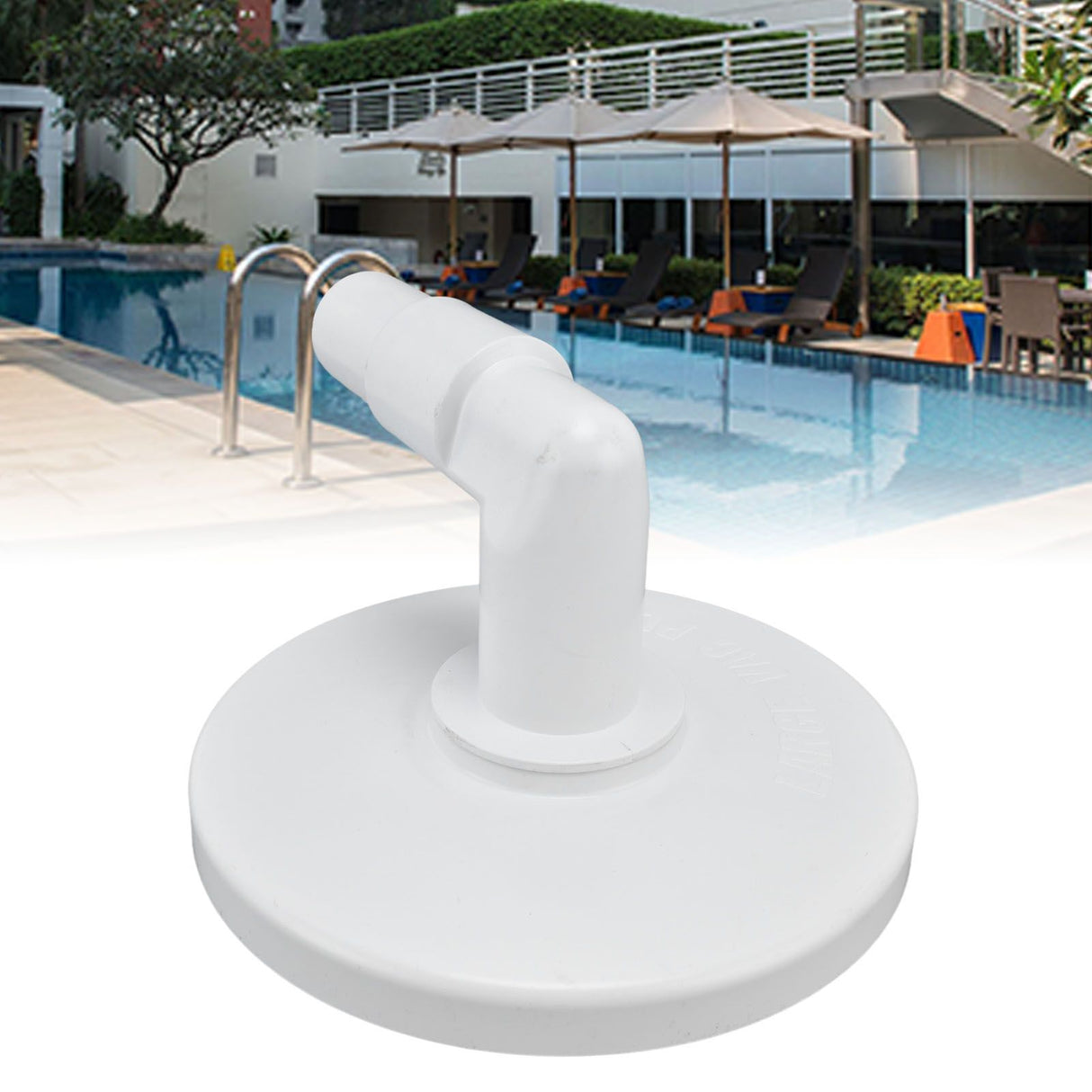 Skimmer Vacuum Plate with 90 ° Elbow Plastic Pool Vacuum Plate Replacement for Hayward