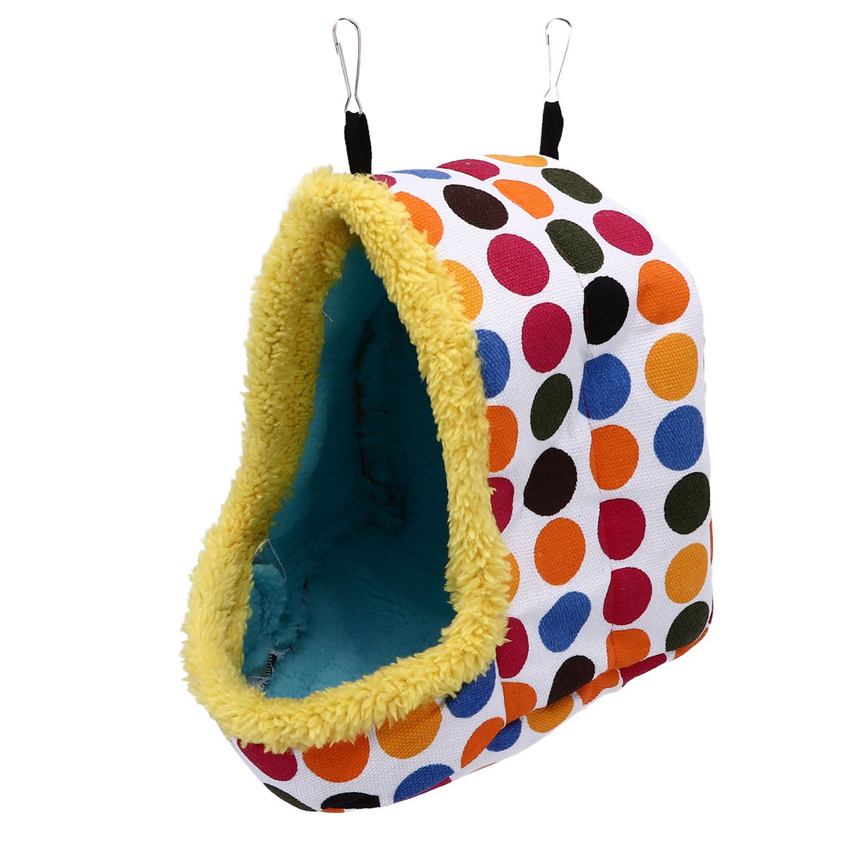 Pet Hamster Cave Bed Soft Comfortable Foldable Portable Thick Warm Easy Cleaning Small Animal House