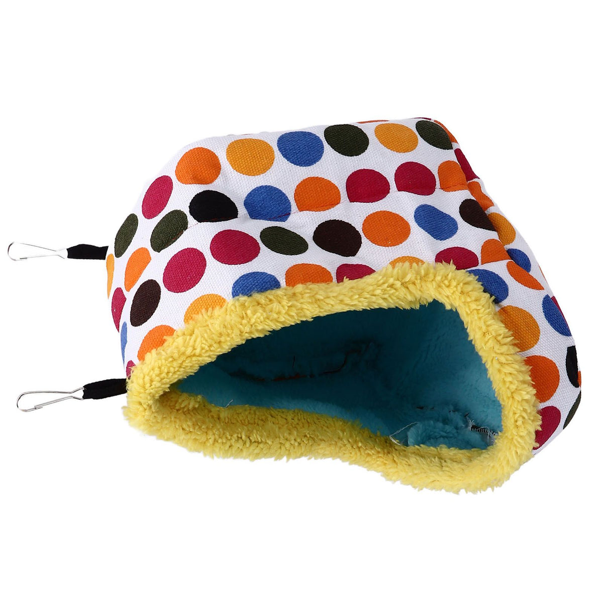 Pet Hamster Cave Bed Soft Comfortable Foldable Portable Thick Warm Easy Cleaning Small Animal House