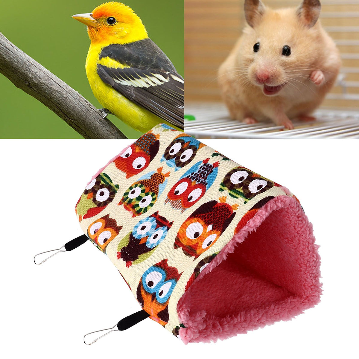 Pet Parrot Hammock Bird Nest Triangular Tent Warm and Comfortable Triangle Bird Cage Nest
