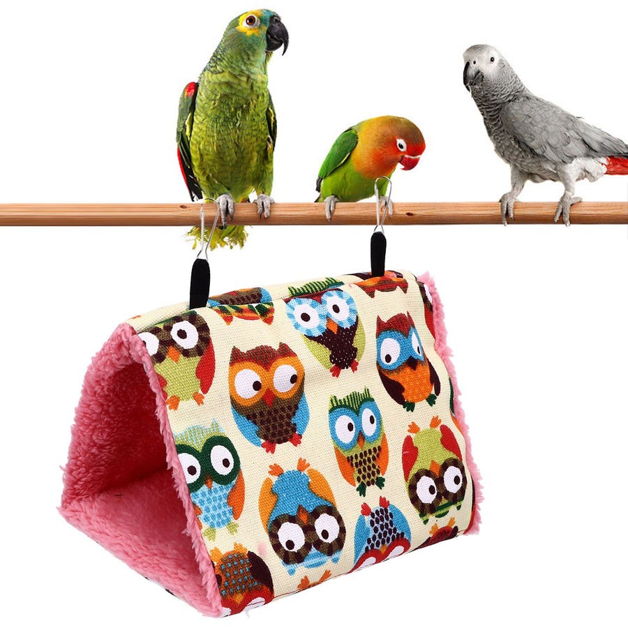 Pet Parrot Hammock Bird Nest Triangular Tent Warm and Comfortable Triangle Bird Cage Nest