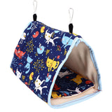 Warm Bird Nest Soft Thickened Foldable Bird Hanging Bed Toy with Hook for Parrots Parakeets - Front View