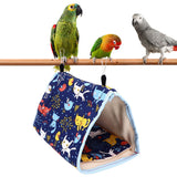 Warm Bird Nest Soft Thickened Foldable Bird Hanging Bed Toy with Hook for Parrots Parakeets - Extra Image