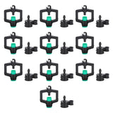 10pcs Watering Drippers 4mm Stable Plastic Irrigation Sprinkler Nozzles with Accessories for Gardening Agriculture