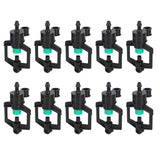 10pcs Watering Drippers 4mm Stable Plastic Irrigation Sprinkler Nozzles with Accessories for Gardening Agriculture
