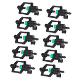 10pcs Watering Drippers 4mm Stable Plastic Irrigation Sprinkler Nozzles with Accessories for Gardening Agriculture