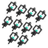 10pcs Watering Drippers 4mm Stable Plastic Irrigation Sprinkler Nozzles with Accessories for Gardening Agriculture