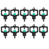 10pcs Watering Drippers 4mm Stable Plastic Irrigation Sprinkler Nozzles with Accessories for Gardening Agriculture