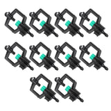 10pcs Watering Drippers 4mm Stable Plastic Irrigation Sprinkler Nozzles with Accessories for Gardening Agriculture