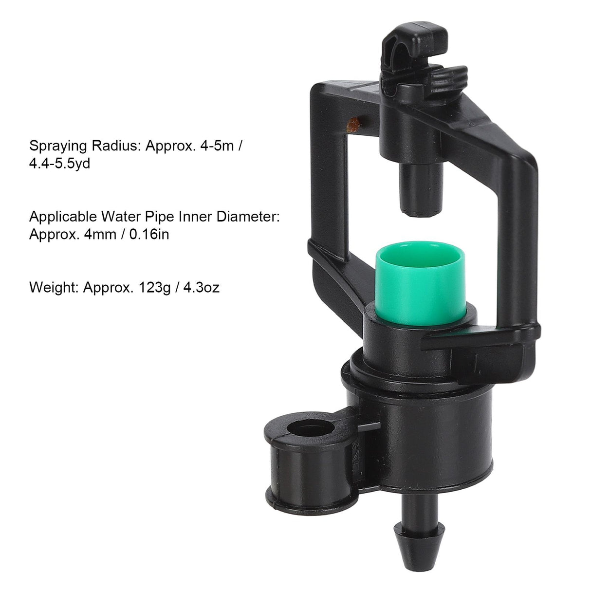 10pcs Watering Drippers 4mm Stable Plastic Irrigation Sprinkler Nozzles with Accessories for Gardening Agriculture
