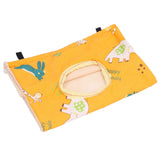 Bird Hut Foldable Soft Comfortable Flannel Orange Triangular Bird Hanging Bed with Hooks for Parrots Hamsters Squirrels
