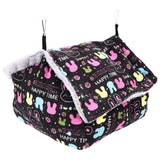 Bird Nest Suspensible Design Soft Plush Warm Safe Portable Size Space Saving Easy Cleaning Parakeet Nest - Extra Image
