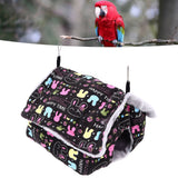 Bird Nest Suspensible Design Soft Plush Warm Safe Portable Size Space Saving Easy Cleaning Parakeet Nest - Extra Image