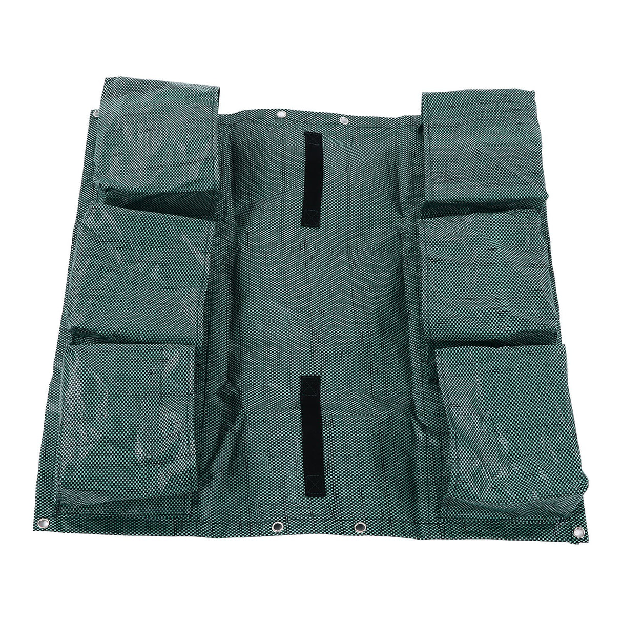 Hanging Garden Double Sided Planter Grow Bags Breathable with 6 Pockets for Garden Fence Home Balcony Decoration