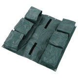 Hanging Garden Double Sided Planter Grow Bags Breathable with 6 Pockets for Garden Fence Home Balcony Decoration - Side View