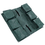 Hanging Garden Double Sided Planter Grow Bags Breathable with 6 Pockets for Garden Fence Home Balcony Decoration - Top-Down View